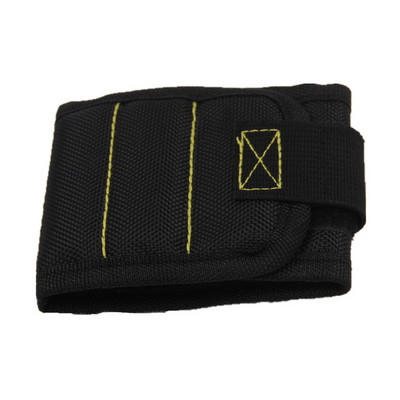 Poliészter erős mágneses csuklópánt hordozható szerszámtáska fúrófejek tartó tasak villanyszerelő csuklószerszám csavarok körömjavító szerszámok