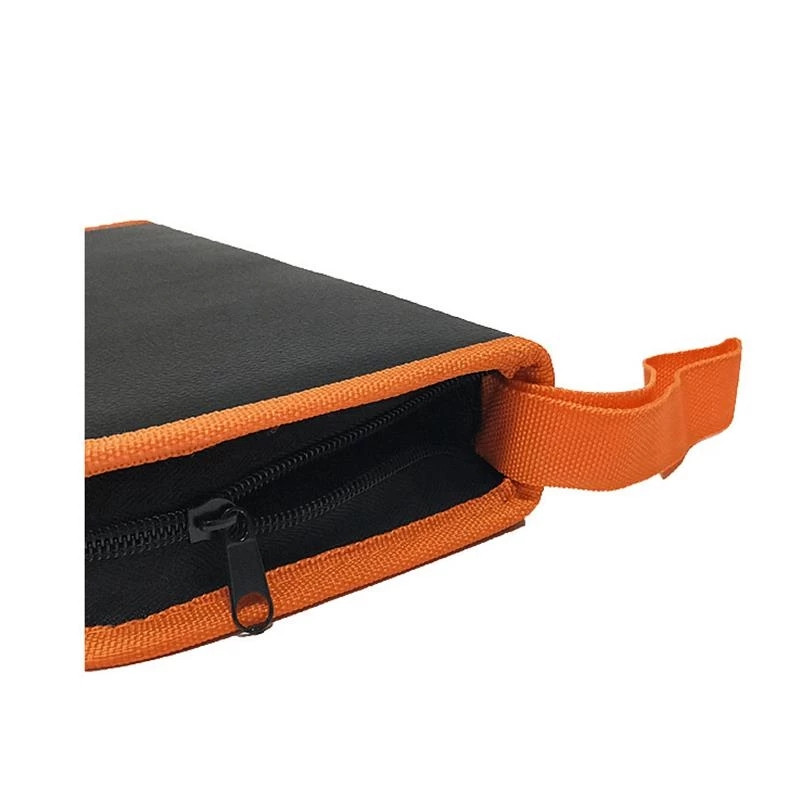 Geantă de scule pentru repararea hardware-ului Geantă portabilă pentru instrumente pentru fier de lipit electric de uz casnic Geantă de instrumente cu fermoar din piele PU multifuncțională, Dropship