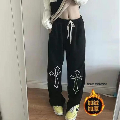 pantaloni cargo parașuta femei Goth Pantaloni largi femei Harajuku Punk Fairy Grunge Pantaloni estetică întunecată Emo traf y2k