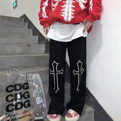 pantaloni cargo parașuta femei Goth Pantaloni largi femei Harajuku Punk Fairy Grunge Pantaloni estetică întunecată Emo traf y2k