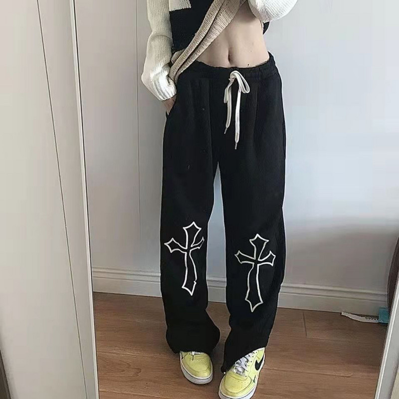 pantaloni cargo parașuta femei Goth Pantaloni largi femei Harajuku Punk Fairy Grunge Pantaloni estetică întunecată Emo traf y2k