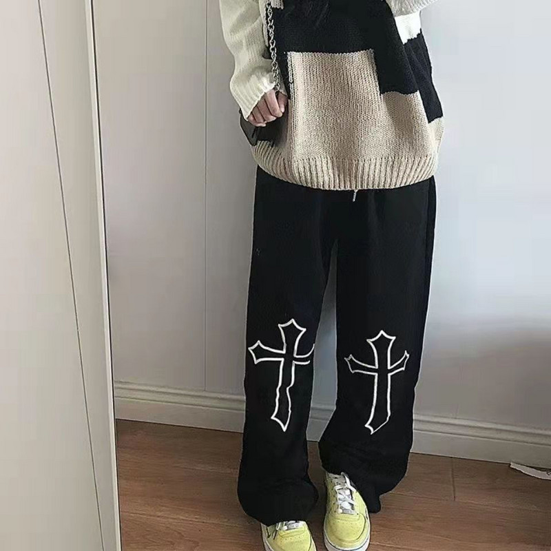 pantaloni cargo parașuta femei Goth Pantaloni largi femei Harajuku Punk Fairy Grunge Pantaloni estetică întunecată Emo traf y2k