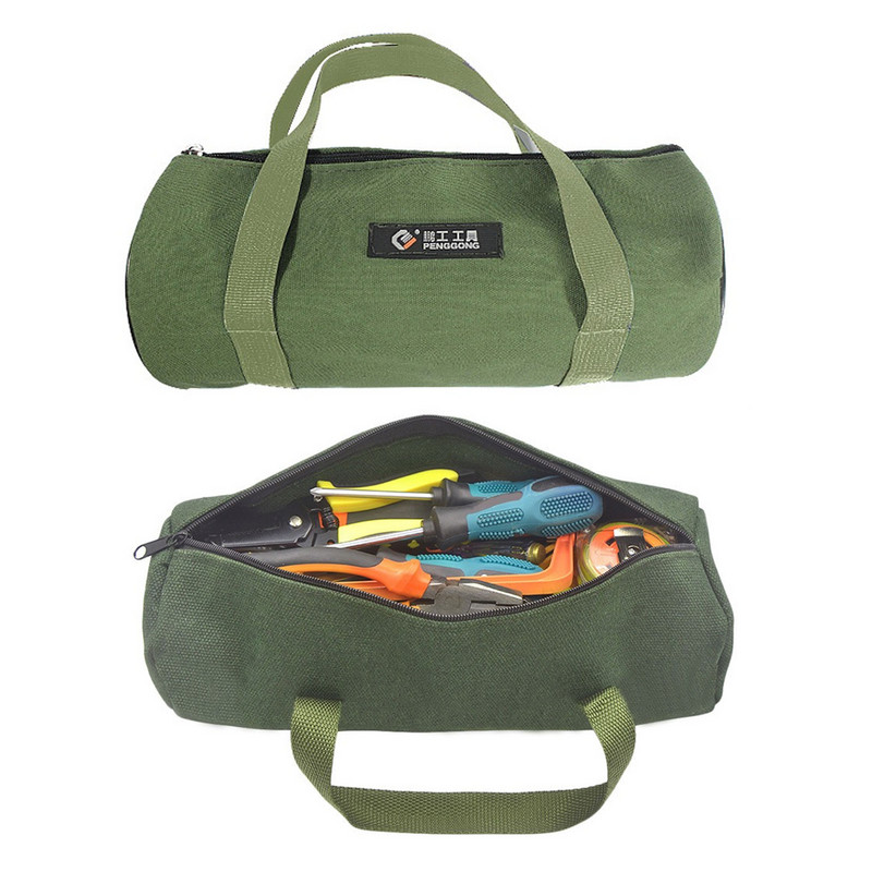 Vastupidav paks lõuendist kott Tööriistakotid Säilitusvahend Instrumendikohver Kaasaskantav elektriliste tööriistade kandekoti multifunktsionaalne ümbris