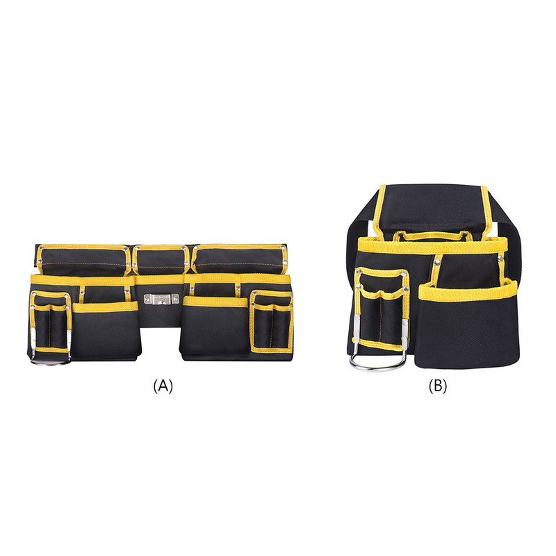 Daugiafunkciniai įrankių laikymo krepšiai Oksfordo maišelio diržas Techninė įranga Elektriko įrankių rinkinys Juosmens kišeninis veržliaraktis Atsuktuvas Organizatoriaus krepšiai