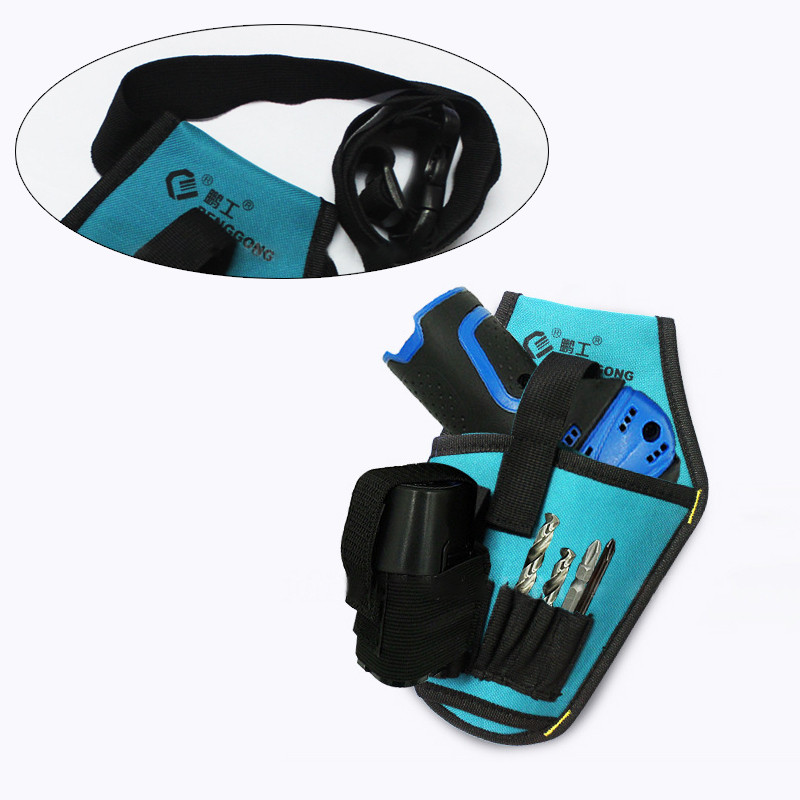 Geantă cu instrumente de găurit multifuncțională pentru talie, curea electrică impermeabilă pentru instrumente, husă, pungă, cheie, ciocan, șurubelniță, pungi pentru instrumente