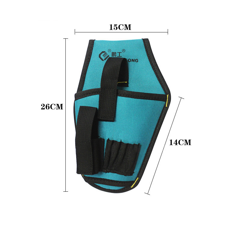Geantă cu instrumente de găurit multifuncțională pentru talie, curea electrică impermeabilă pentru instrumente, husă, pungă, cheie, ciocan, șurubelniță, pungi pentru instrumente