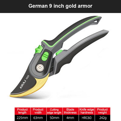 Trimmer de grădinărit Foarfece Instrument pentru tăierea plantelor Tăierea crengilor Tăierea livezilor Tăiere ascuțită Grădină Folding fierăstrău Manșon Instrument de grădină