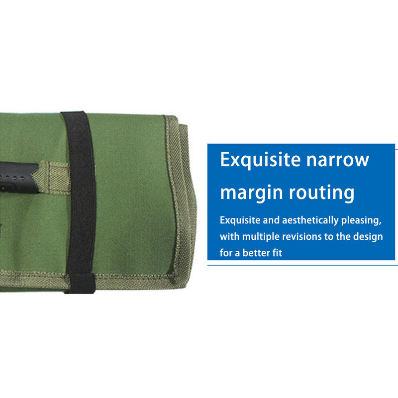 Αντικατάσταση τσάντα αποθήκευσης εργαλείων φερμουάρ Ηλεκτρολόγος υδραυλικός κλειδί Πένσα τσάντα οργάνωσης 252x85x70MM