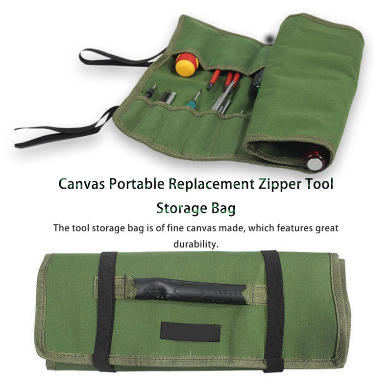 Αντικατάσταση τσάντα αποθήκευσης εργαλείων φερμουάρ Ηλεκτρολόγος υδραυλικός κλειδί Πένσα τσάντα οργάνωσης 252x85x70MM