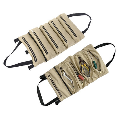Roll Up Tools Bag for Workshop Glabāšanas instrumenti Tote Carrier for Chisels Atslēgas Drop ship