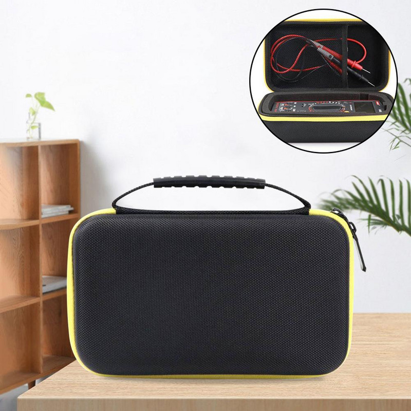 Multiméteres tárolótáska-rendező vízálló, kemény tokos, szerszámtáska, szerszámos doboz F117C F17B F115C-hez hálós zsebszerszámkészlettel