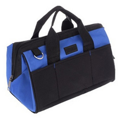 Geantă pentru scule electrician 14 inchi Geanta de mână cu un singur umăr, pânză Oxford, impermeabilă, set de instrumente pentru reparații de capacitate mare