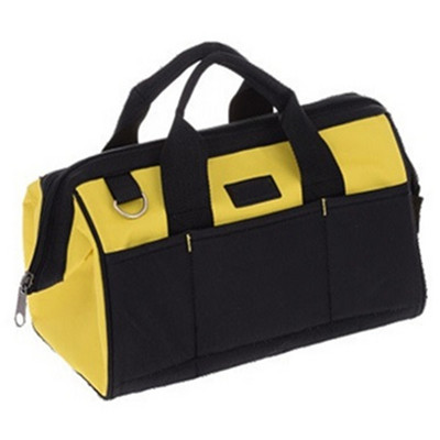 Geantă pentru scule electrician 14 inchi Geanta de mână cu un singur umăr, pânză Oxford, impermeabilă, set de instrumente pentru reparații de capacitate mare