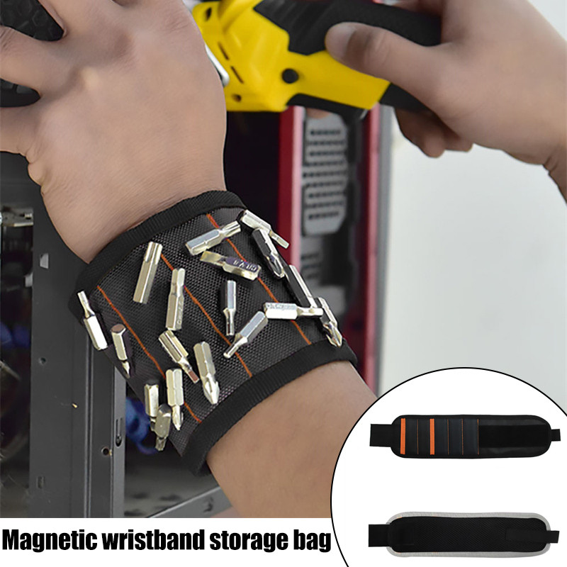 Magnetinė apyrankė su stipriu magnetu riešo juostos taisymo įtaisai, skirti varžtams laikyti, nagų grąžtai Dovana dailidės