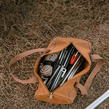 Дамска чанта с голям капацитет Външна чанта за нокти на земята Преносим комплект за къмпинг Платнена чанта за съхранение на инструменти за къмпинг ентусиасти