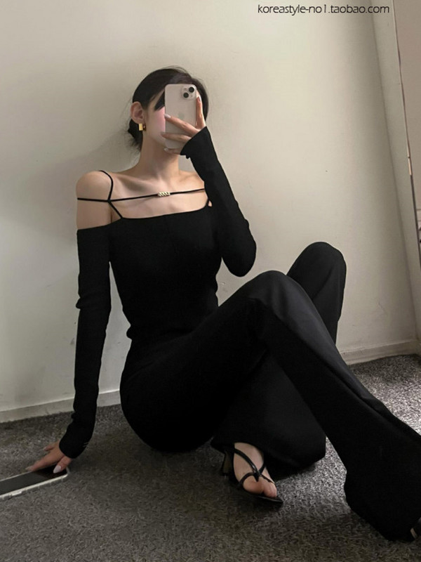 Koreai Vintage TVVOVVIN karcsú, 2022. őszi, magas derekú, lezser nadrág Női Fahsion Sweet Trousers Sportnadrág J8BD