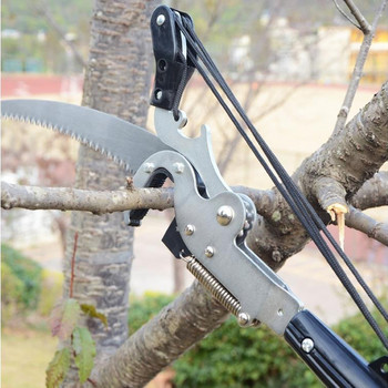 1PC Ножица за клони с голяма надморска височина Разтегателна ножица за резитба на овощни дървета Градински тример Инструмент с въже
