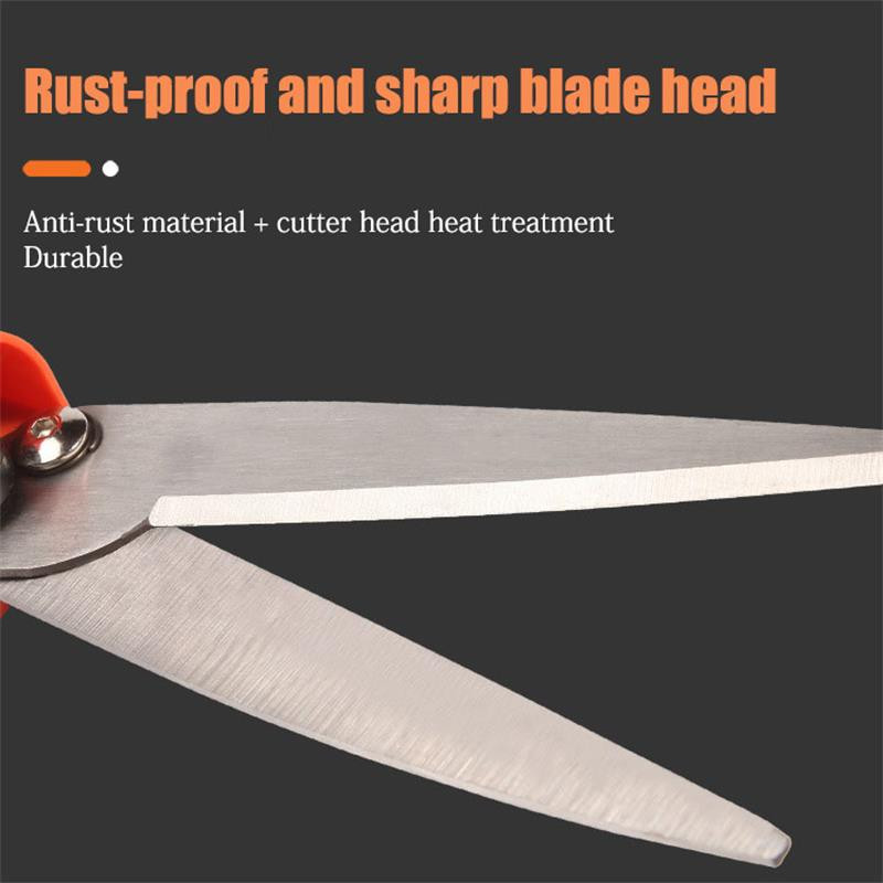 Daudzfunkcionālas dārzkopības pļaujmašīnas Šķēres Sharp Tip 360 Rotation Dārza zāles apgriešanas šķēres Rokas zāliena atzarošanas dzīvžogu šķēres