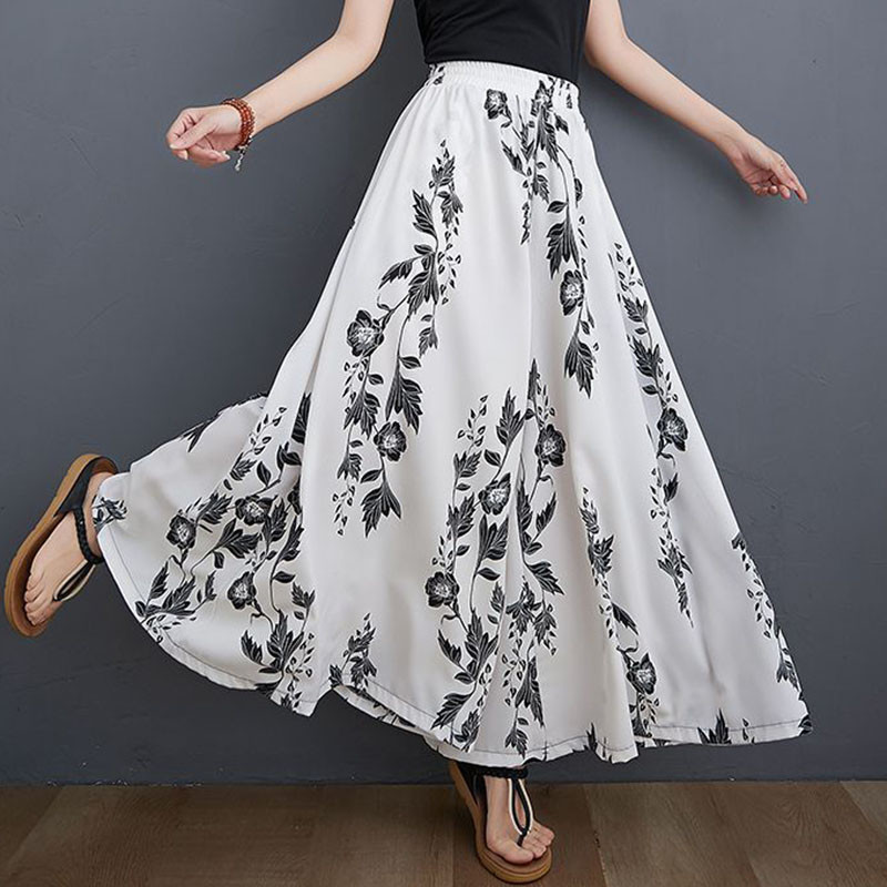 Pantaloni culotte oversize 6XL pentru femei Pantaloni largi de vară cu talie înaltă Pantaloni drepti cu talie înaltă pentru 110 KG