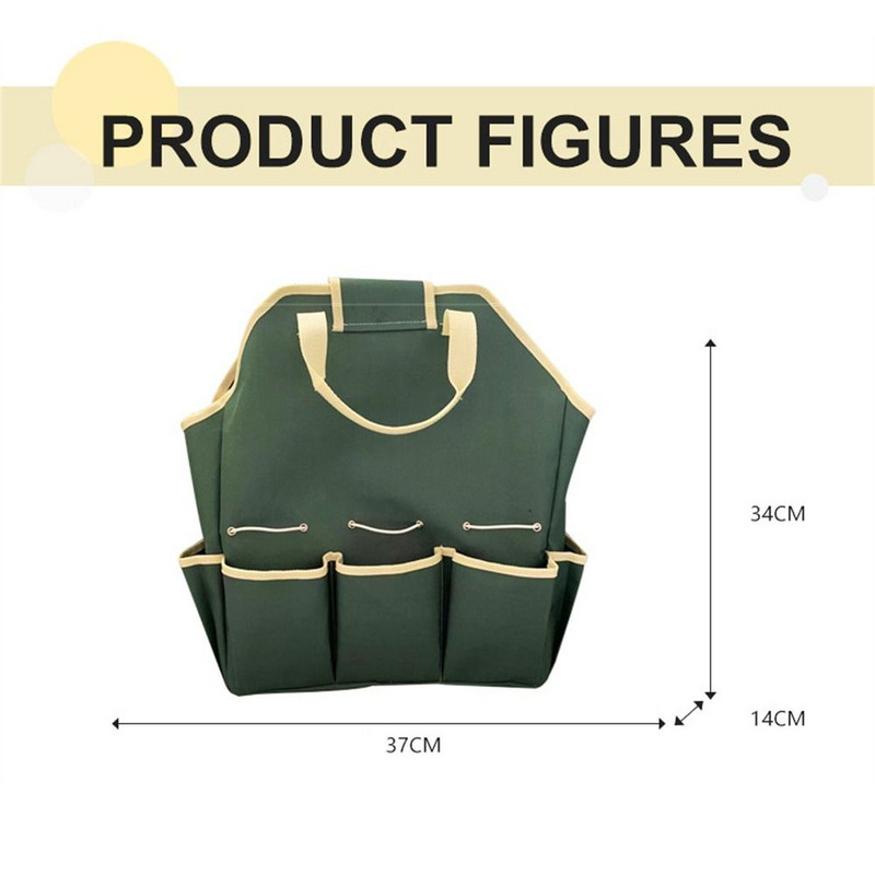 Kertészek Professzionális tartós, többfunkciós tárolótáska Szerszámtáskák Eszközkészlet Pouch Tote Bags