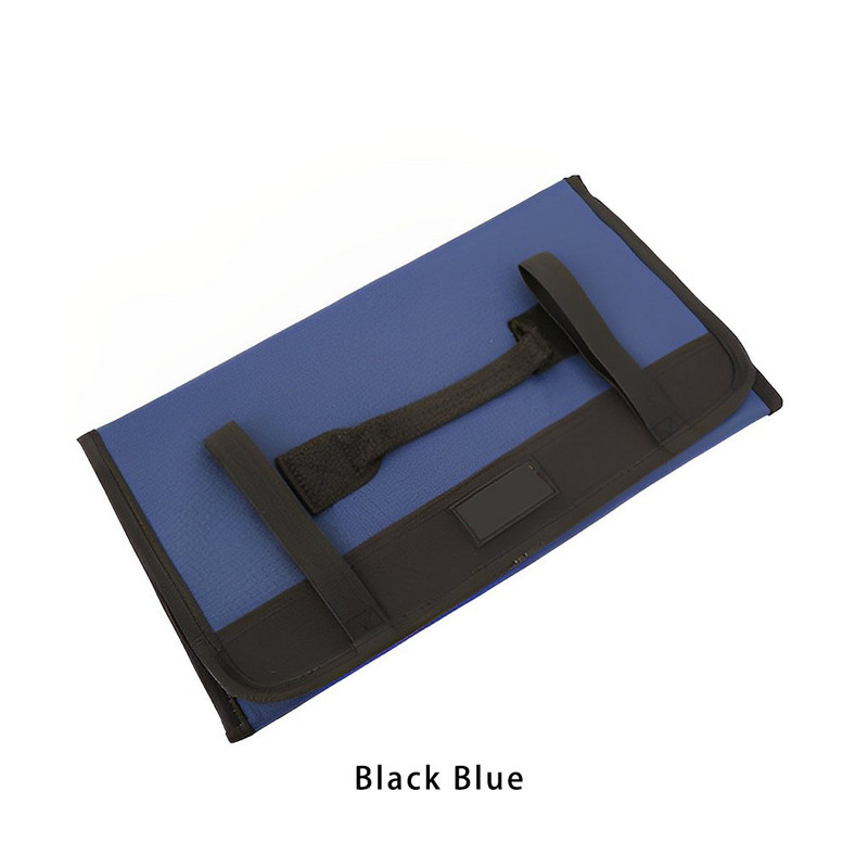 Geantă de scule roll Up Kit de instrumente hardware multifuncțional Kit de exterior Husă de transport pentru electricieni mecanici Negru galben