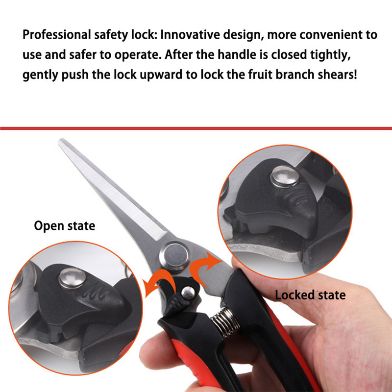 Bypass Gyümölcsös nyíró metszés Vágó metsző faág Kézi metsző oltványvágó Bonsai cserjevágó növény Üllő szerszám kerti olló