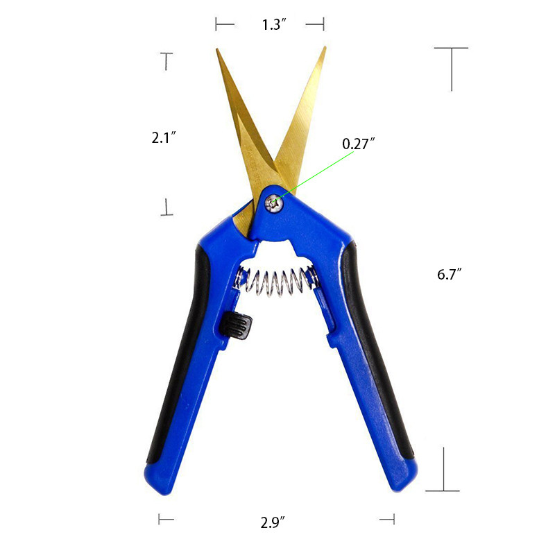 6,5 collu daudzfunkcionālas izliektas asmeņi Dārza atzarošanas šķēres ar diametru ziedu griešanai Zaru šķēres Instrumenti augļu dārzam un dārzam