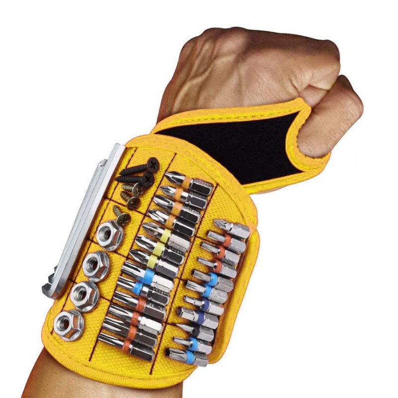 Mágneses csuklópántos szerszámos övek erős mágnesekkel a csavarok szögek rögzítéséhez barkácsmesternek Jó ajándék apának/apának
