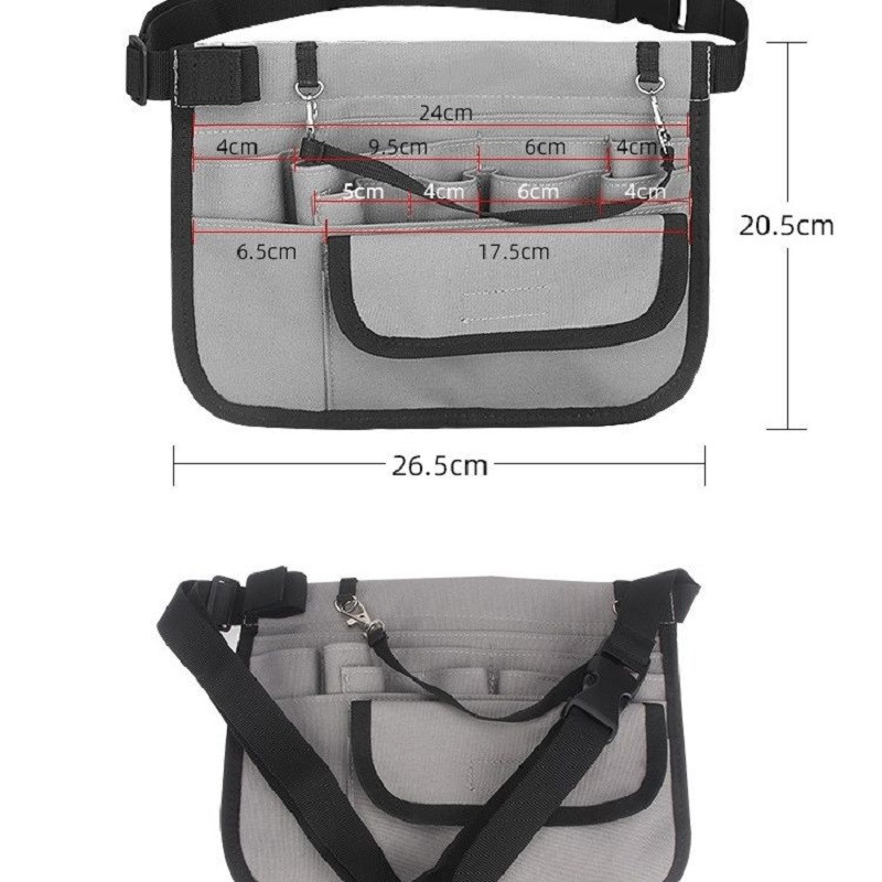 Pachet de lucru Geantă de instrumente profesională Buzunar portabil pentru infirmieră Trusa de creion pentru studenți Husă de depozitare Unelte Ambalaj pentru instrumente multifuncționale