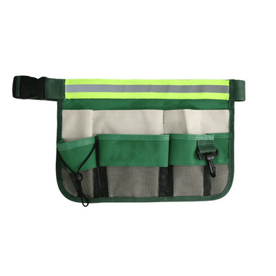 Oksfordas auduma instruments vidukļa soma ar vairākām kabatām Regulējama siksna, līmlente, glabāšanas somas maisiņi organizatora piederumi, zaļi