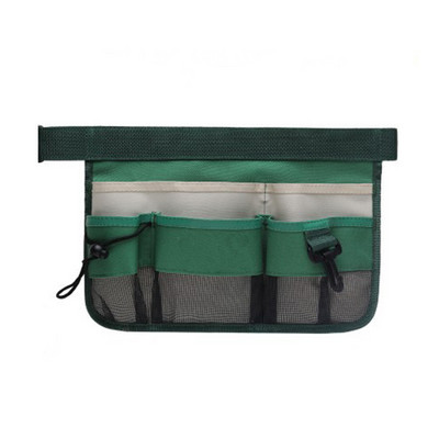 Oksfordas auduma instruments vidukļa soma ar vairākām kabatām Regulējama siksna, līmlente, glabāšanas somas maisiņi organizatora piederumi, zaļi
