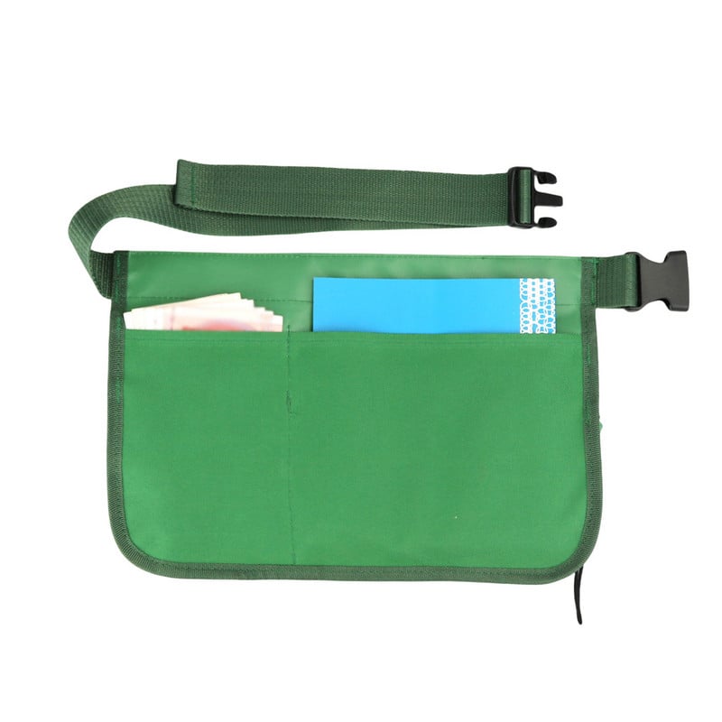 Oksfordas auduma instruments vidukļa soma ar vairākām kabatām Regulējama siksna, līmlente, glabāšanas somas maisiņi organizatora piederumi, zaļi