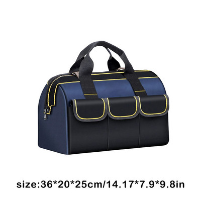 Geantă pentru scule pentru electrician Husă de depozitare pentru scule din stofă Oxford, cu buzunare multiple, 18 inchi