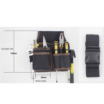 Чанта за кръста за инструменти Резервна, устойчива на разкъсване чанта за съхранение с много джобове