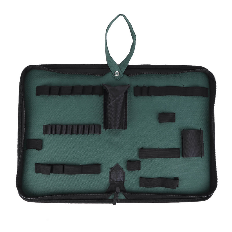 Kéziszerszám-tároló tasak Oxford textil villanyszerelő szerszámtáska Kompakt szerszámtartó háztartási villanyszerelő munkás csavarok javításához