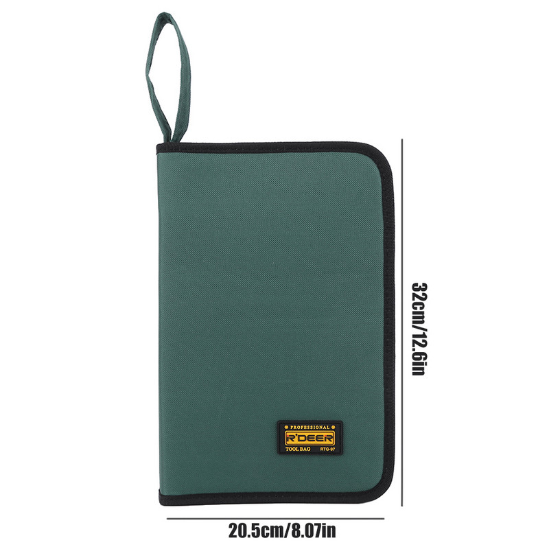 Kéziszerszám-tároló tasak Oxford textil villanyszerelő szerszámtáska Kompakt szerszámtartó háztartási villanyszerelő munkás csavarok javításához