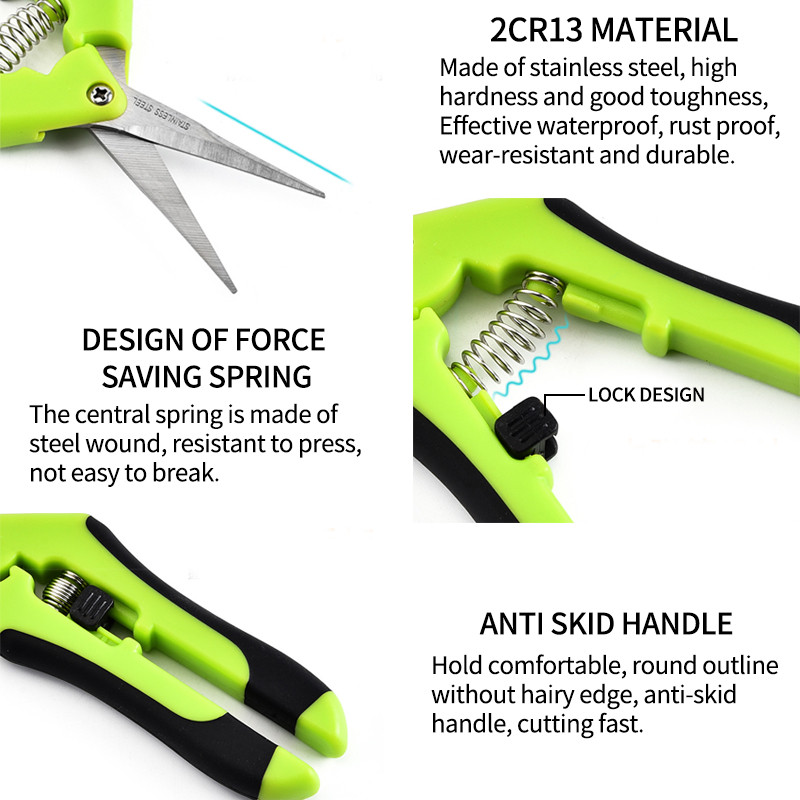 Aiatööriistad Lõikurid Bonsai käärid Metallist Aiandus Kääride pügamistööriist Käsitsilõikur Viinamarjade korjamine Umbrohu korjamine Majapidamis pottides