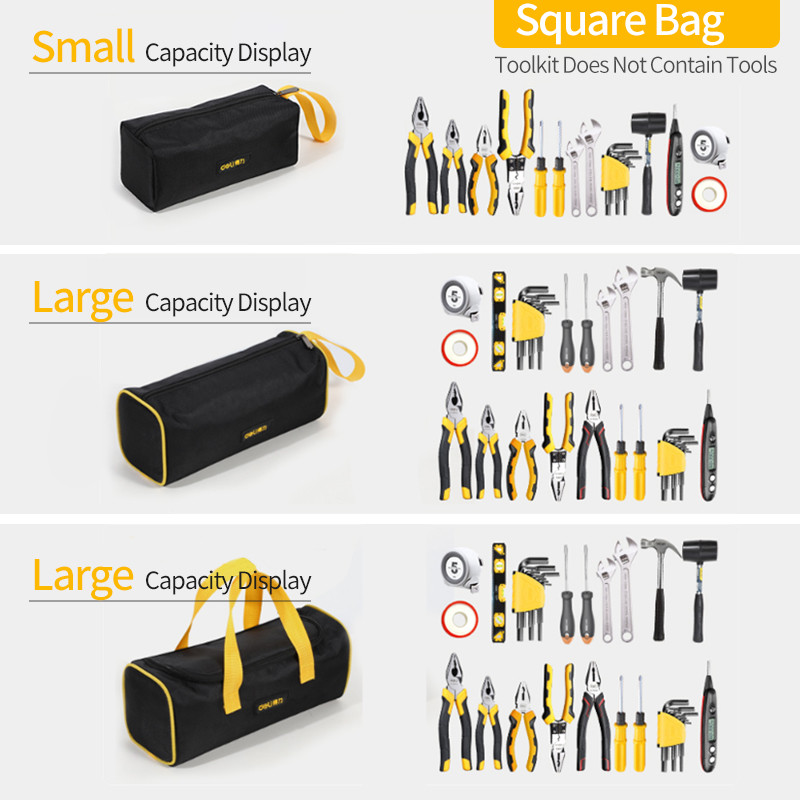 Többfunkciós szerszámtáska Több zsebes vízálló leesésgátló tárolótáska 1680D Oxford textil villanyszerelő táska