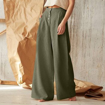 S-5XL Μέγεθος Φαρδύ παντελόνι Casual βαμβακερό λινό Φαρδύ γυναικείο παντελόνι Κομψό νέο καλοκαιρινό φθινοπωρινό γυναικείο παντελόνι