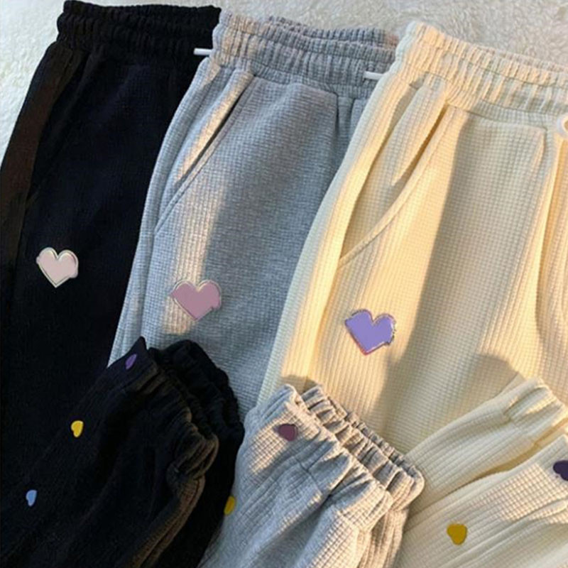 Dámske tepláky Limiguyue Y2K Chic s gombíkmi, kawaii šnurovacie, široké, s vysokým pásom, vaflové, cargo, bloomers