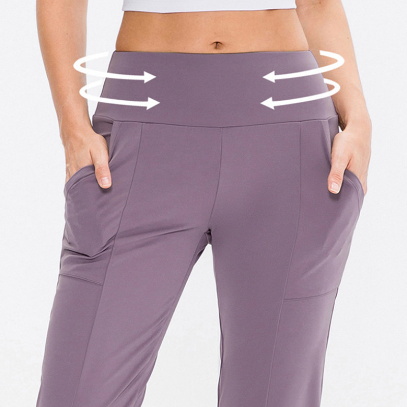 Sieviešu Bikses Ikdienas Bikses Skriešanas Sports Skrējiens Ātri Dry Trenažieru zāle Fitnesa Sporta bikses ar Kabatām Bikses Sieviešu dibens Apģērbs