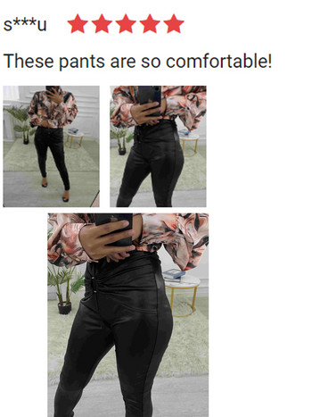Γυναικείο δερμάτινο Skinny παντελόνι PU Sexy παντελόνι