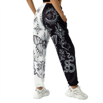 Γυναικείο παντελόνι Boho Hippie Harem Παντελόνι Φούτερ Yoga 90S Goth Baggy με ψηλή μέση με στάμπα
