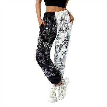 Γυναικείο παντελόνι Boho Hippie Harem Παντελόνι Φούτερ Yoga 90S Goth Baggy με ψηλή μέση με στάμπα