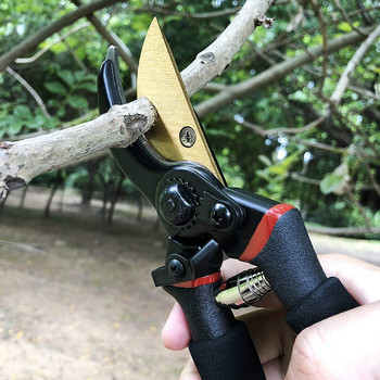 Градинска ножица Ножица за подрязване Професионална остра ръчна ножица за подрязване и предпазна ключалка Трим за подрязване на дървета Неплъзгаща се дръжка