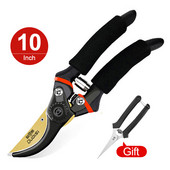 10 collu dārza zaru šķēres SK5 asmeņu atzarošanas šķēres bonsai augļu kokiem, ziediem, zariem, dārza grieznēm