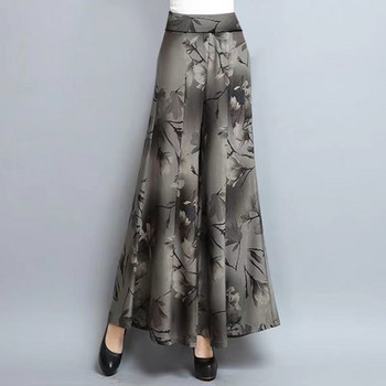 Γυναικεία Ρούχα Κορεατικής εκτύπωσης Σιφόν Ψηλόμεσο Φαρδύ Παντελόνι Καλοκαιρινό Γραφείο Lady Floral Λεπτό Φαρδύ Γυναικείο Παντελόνι Plus Size