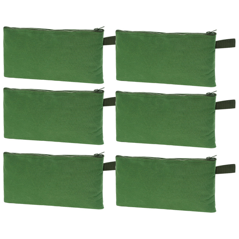 6db szerszámtáska cipzáras tok Többcélú tárolótáska Vászon szerszámtáska táska