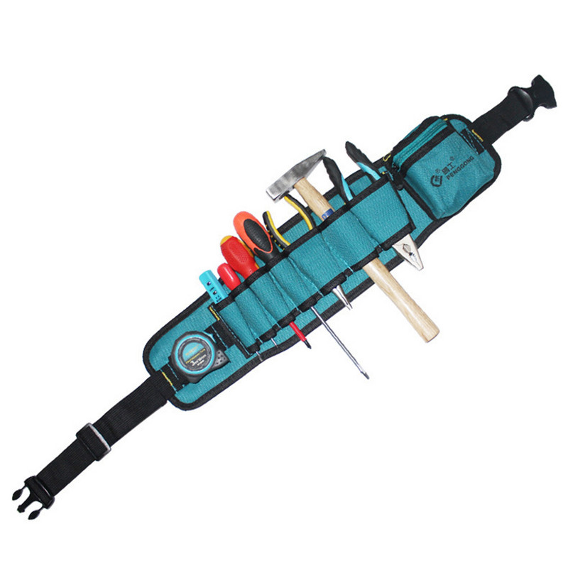 Vairāku kabatu vidukļa instrumentu soma Elektriķis Regulējama aparatūras uzglabāšanas josta pārnēsāšanas somiņa Pārnēsājams jostas kabatas futrālis