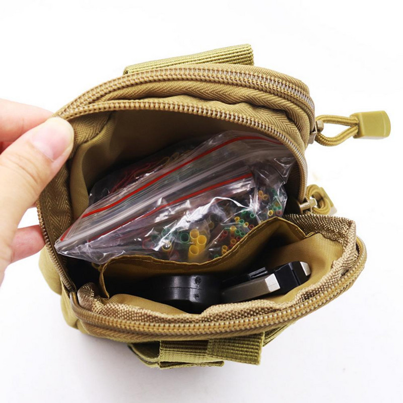 Instrumentu somas Taktiskā soma āra sporta kempings kāpšana kabatas mobilā tālruņa somas Ārkārtas armijas medību izdzīvošanas rīks